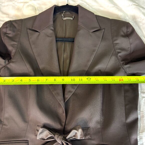 Les Copains Blazer With Satin Bow Closure Orig 1100. Sz 46 (US 12) - Picture 9 of 12